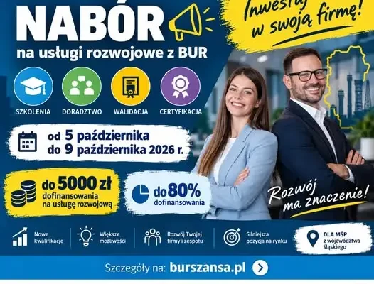 Do 5000 zł na szkolenia i doradztwo dla śląskich MŚP – rusza nabór