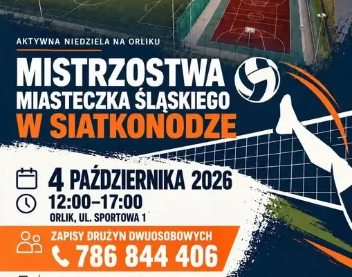 Mistrzostwa Miasteczka Śląskiego w siatkonodze – Aktywna niedziela na Orliku