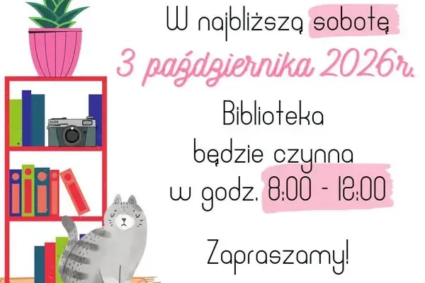 Biblioteka w Radzionkowie otwarta w sobotę 3 października