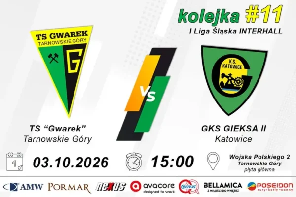 Gwarek Tarnowskie Góry kontra rezerwy Gieksy – sobotni mecz IV ligi
