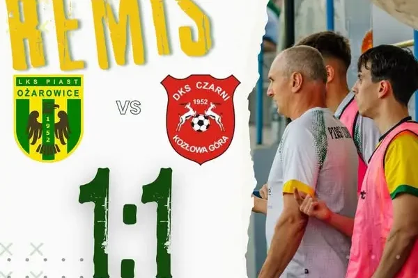 Piast Piekary Śląskie remisuje z Czarnymi Kozłowa Góra. Bohaterem Dawid Majewski