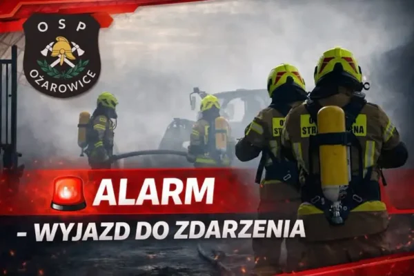 Nocna akcja strażaków w Pyrzowicach – plama ropopochodna na ul. Transportowej