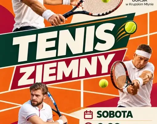 Zajęcia z tenisa ziemnego w Krupskim Młynie – zapisy trwają