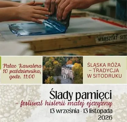 Śląska róża w sitodruku – warsztaty w Świerklańcu za nami