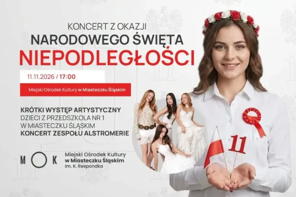 Miasteczko Śląskie zaprasza na koncert z okazji Święta Niepodległości
