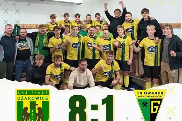 Hat-trick Majewskiego i wysoka wygrana Piasta z Gwarkiem II Tarnowskie Góry