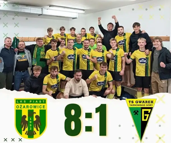 Hat-trick Majewskiego i wysoka wygrana Piasta z Gwarkiem II Tarnowskie Góry
