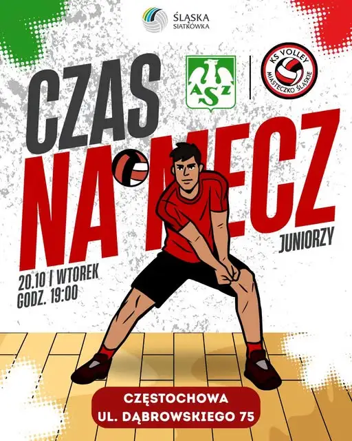 Juniorzy KS Volley Miasteczko zagrają w Częstochowie z AZS-em