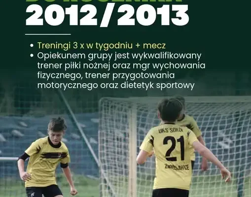 UKS Sokół Zbrosławice szuka młodych piłkarzy z rocznika 2012/2013