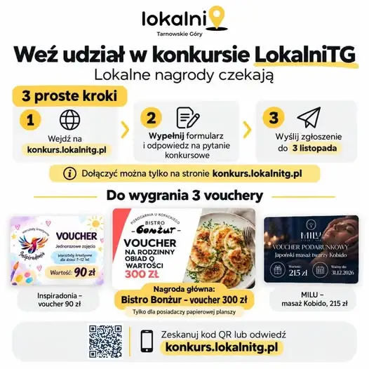 Konkurs LokalniTG z atrakcyjnymi nagrodami – vouchery do wygrania