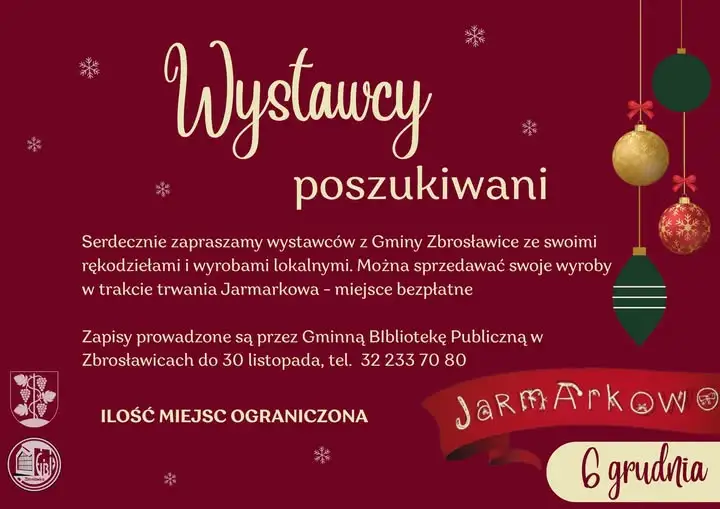 Jarmark w Zbrosławicach: wystawcy mogą zgłaszać się do 30 listopada